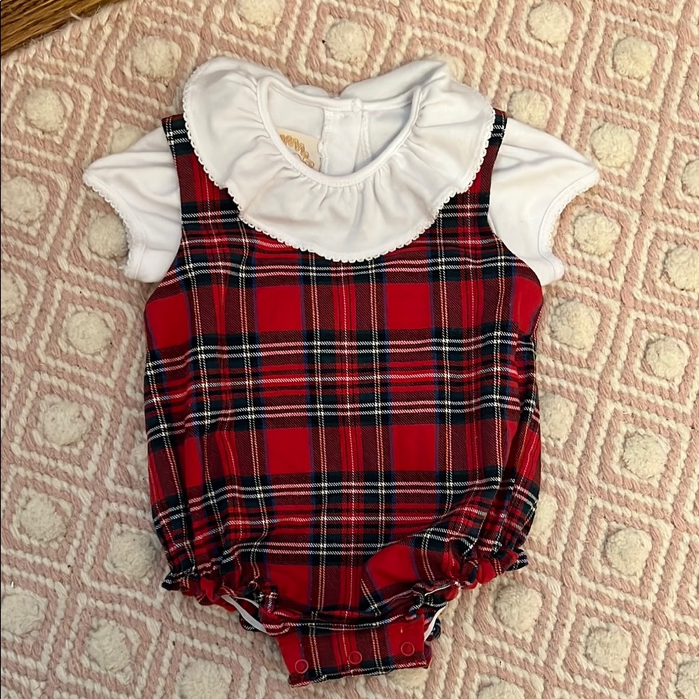 TBBC Plaid Christmas Bubble with Shirt